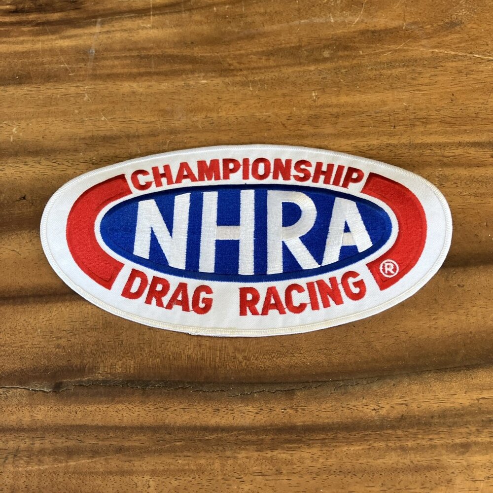LARGE Vintage NHRA Drag Racing Championship Patch 9”x5”
